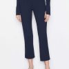 Women * | Best Reviews Of Frame-Denim Crop Kick Sweater Pant — Navy