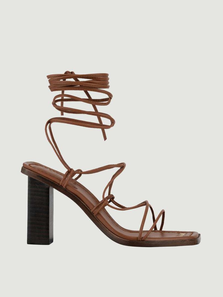 Women * | Best Sale Frame-Denim Women Le Doheny Sandal — Tobacco