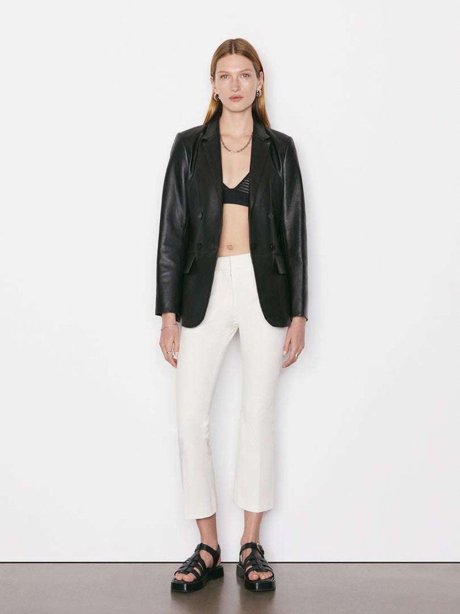 Women * | Brand New Frame-Denim Le Crop Mini Boot Trouser — Women Blanc