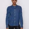 Women * | Outlet Frame-Denim Women Frankie Shirt — Medium Wash