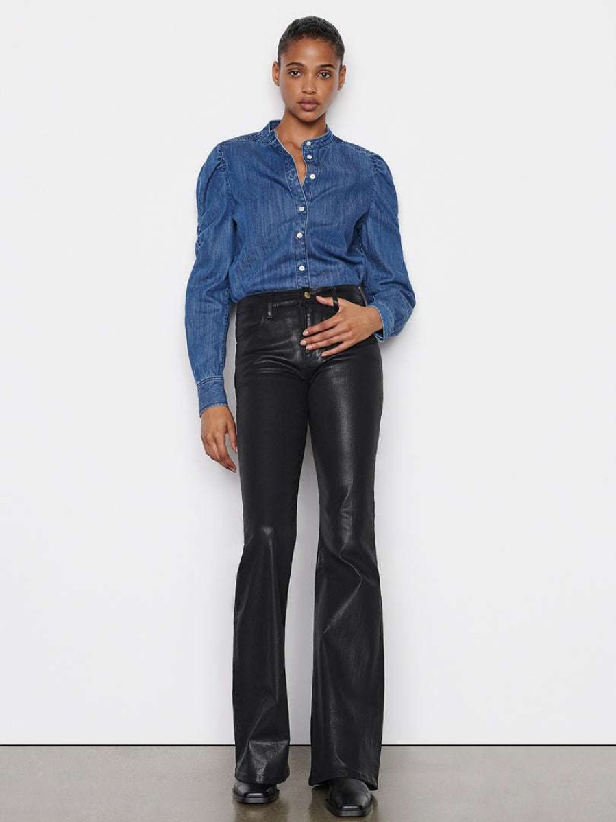 Women * | Outlet Frame-Denim Women Frankie Shirt — Medium Wash