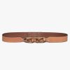 Women * | Top 10 Frame-Denim Women Double Twist Waist Belt — Cuoio