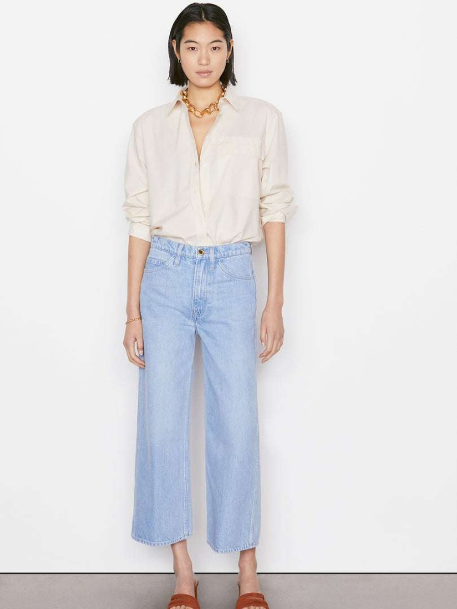 Women * | Brand New Frame-Denim Women Le Italien Wide Crop — Turin