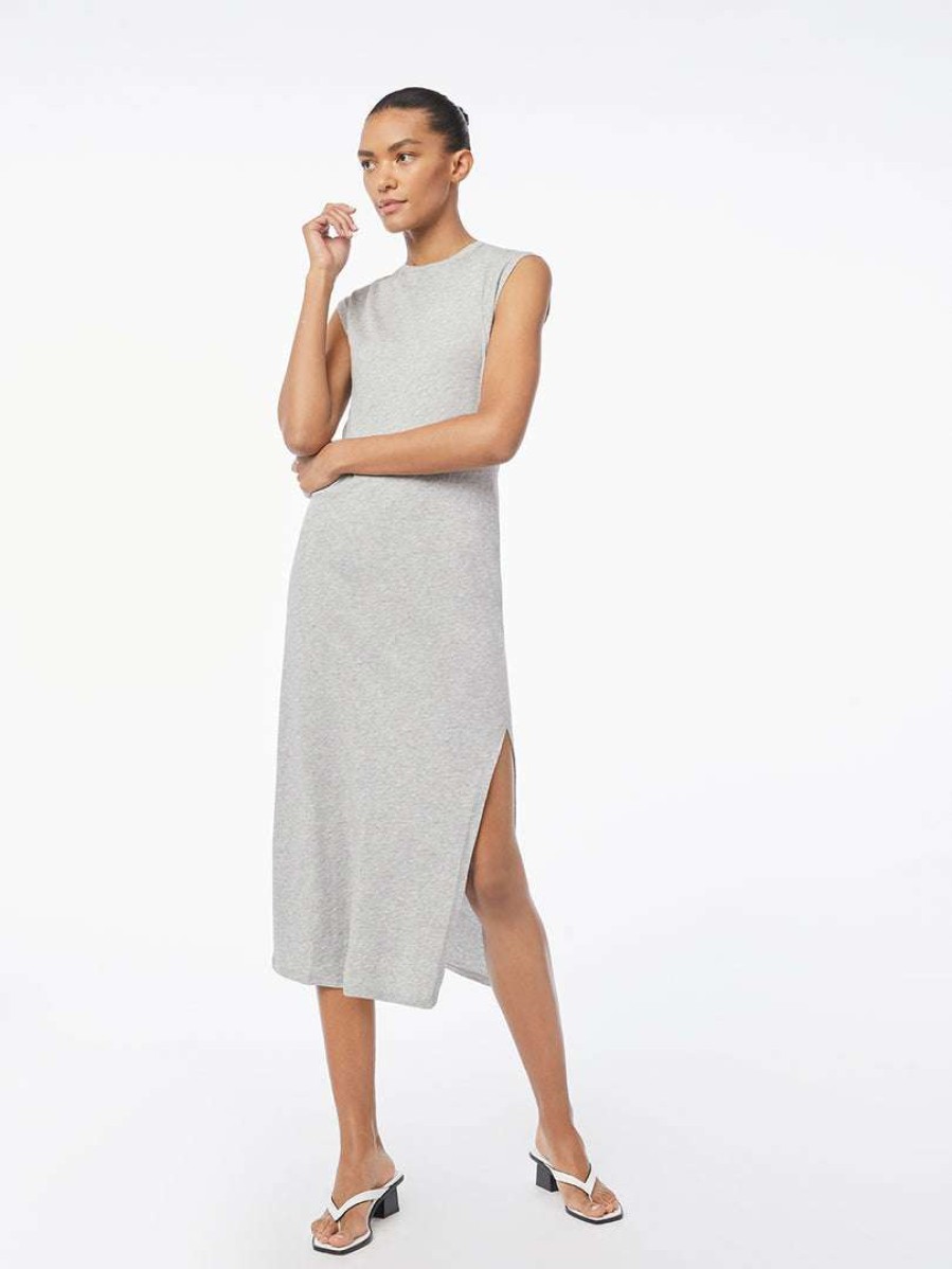 Women * | Cheap Frame-Denim Le Muscle Maxi Dress — Women Gris Heather