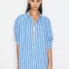 Women * | New Frame-Denim The Oversized Shirt — Women Jet Stream Multi