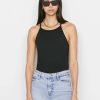 Women * | Best Reviews Of Frame-Denim Le Mid Rise Cami — Noir