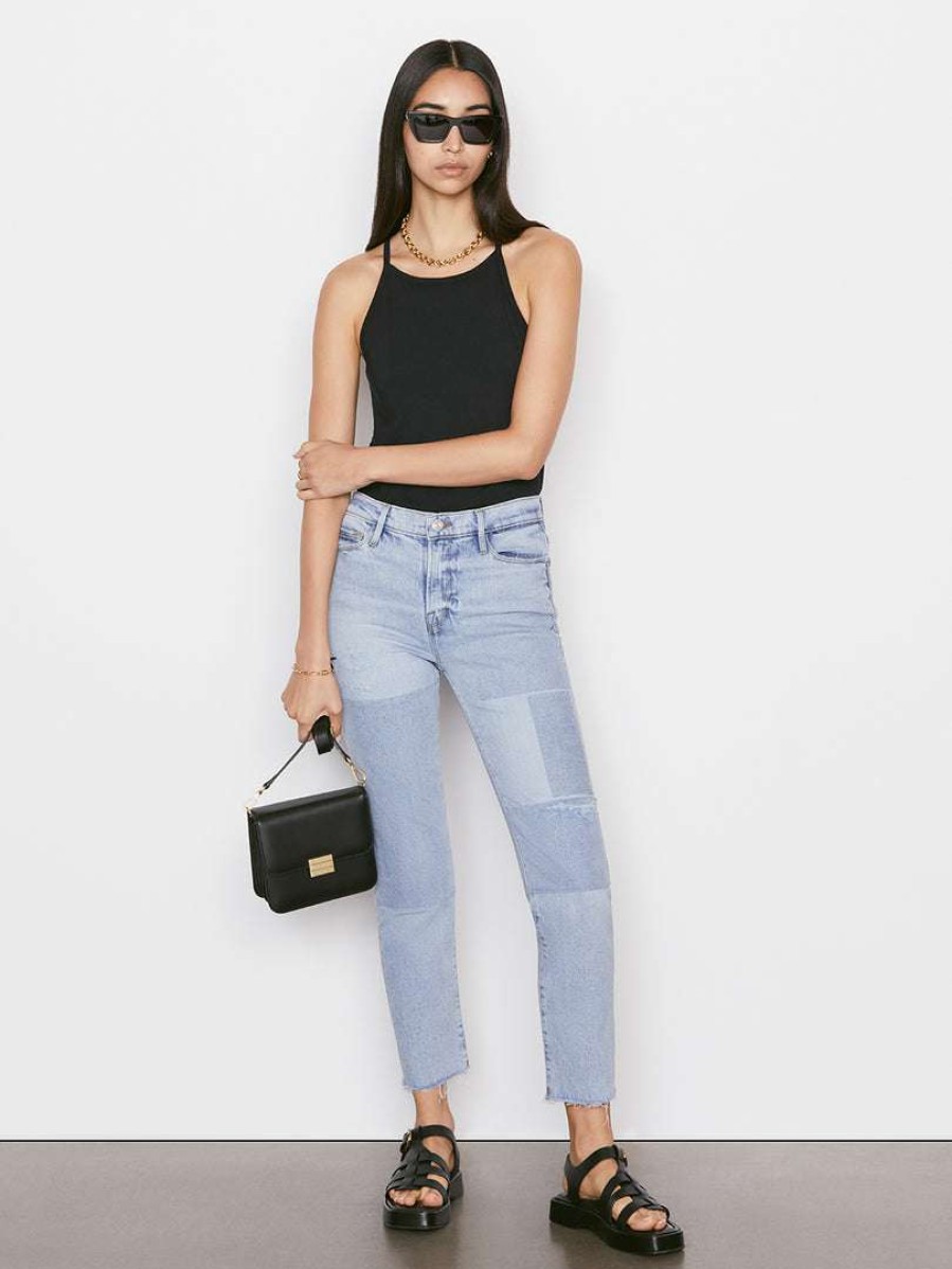 Women * | Best Reviews Of Frame-Denim Le Mid Rise Cami — Noir