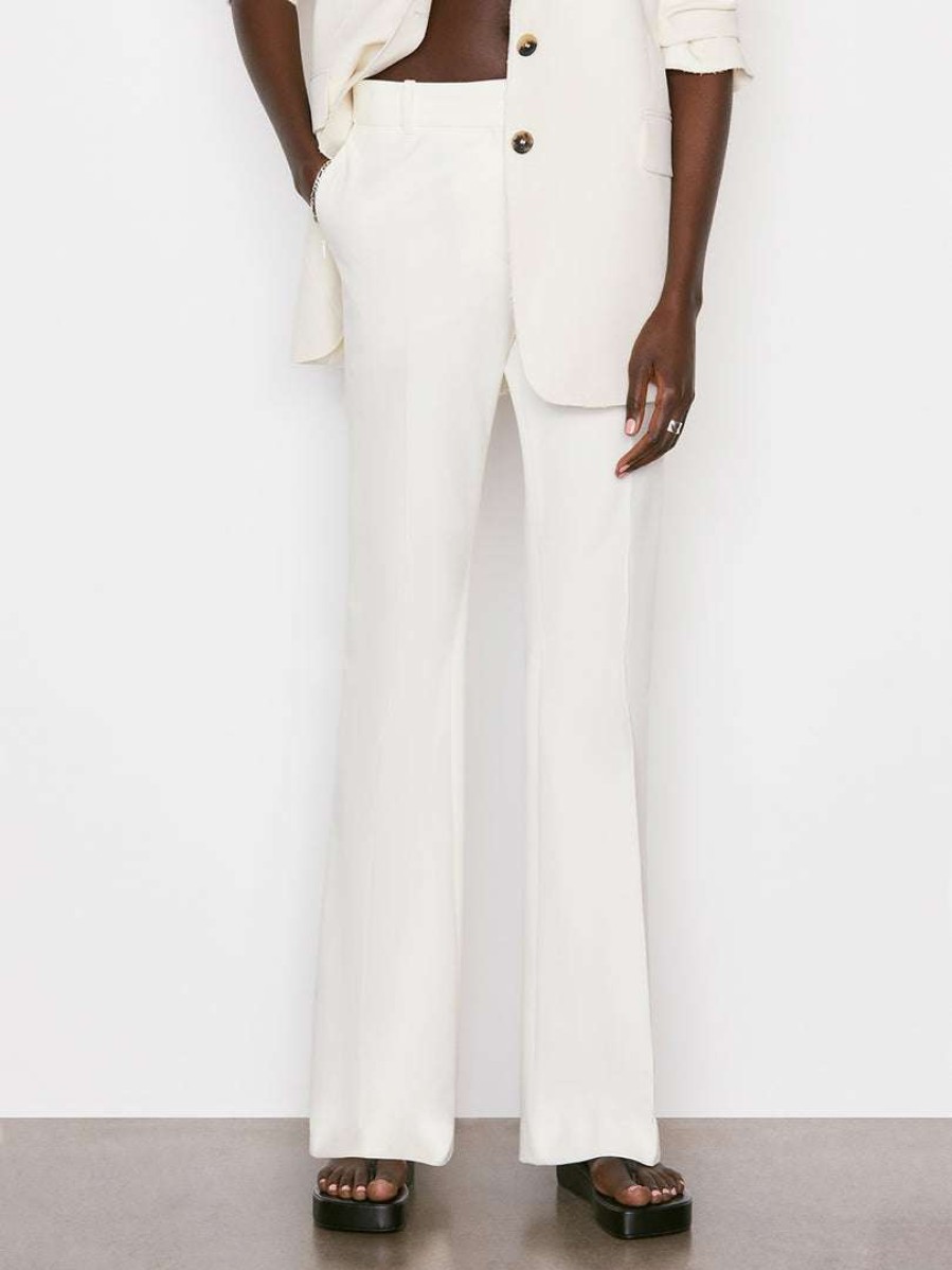 Women * | Best Sale Frame-Denim Le High Flare Trouser — Women Blanc