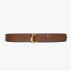 Women * | Discount Frame-Denim Women Timeless Buckle Belt — Tobacco