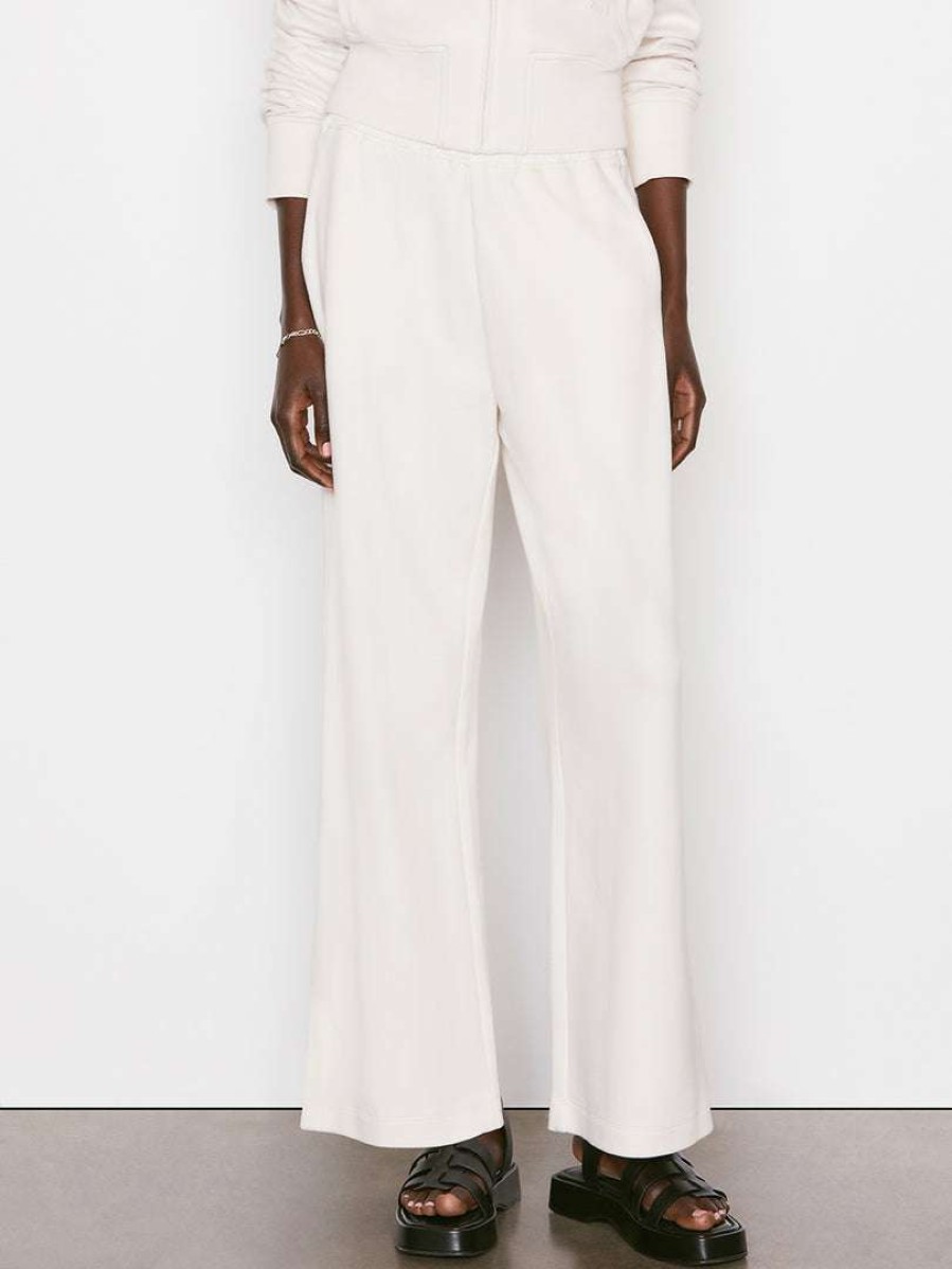 Women * | Coupon Frame-Denim Wide Leg Track Pant — Bone