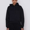 Women * | New Frame-Denim Oversized Hoodie — Women Noir