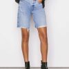 Women * | Best Pirce Frame-Denim High Rise Bermuda — Women Baines Rips