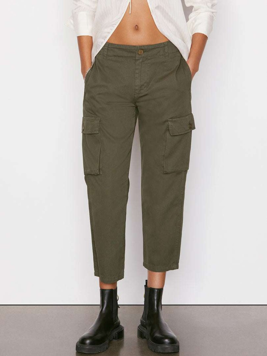 Women * | Best Pirce Frame-Denim Relaxed Utility Pant — Women Washed Surplus