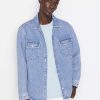 Men * | Brand New Frame-Denim Men Denim Shirt Jacket — Indigo Shred