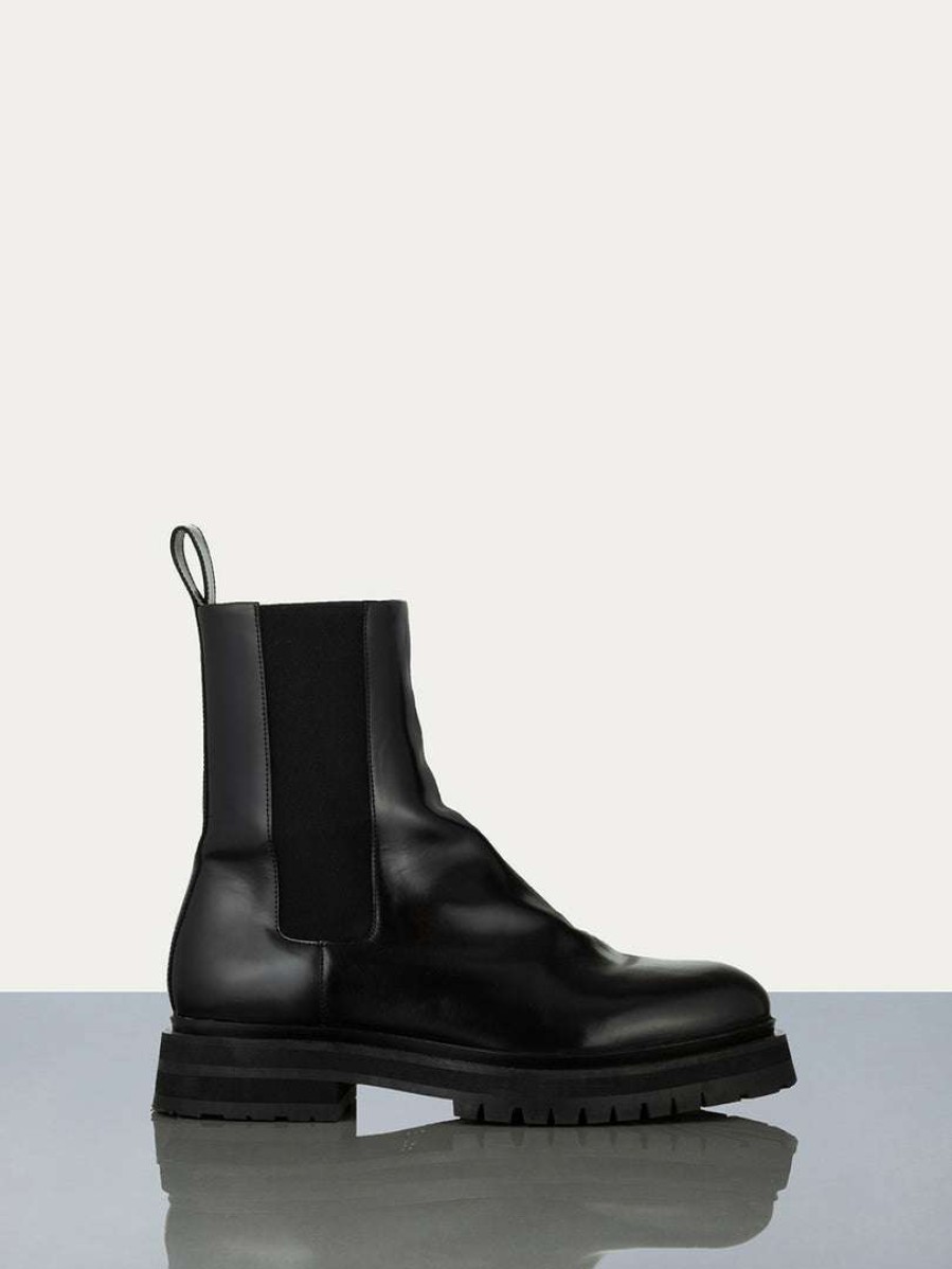 Men * | Deals Frame-Denim Men'S Modern Chelsea Boot — Noir