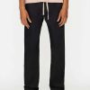 Men * | Coupon Frame-Denim Cotton Wide Trouser — Noir