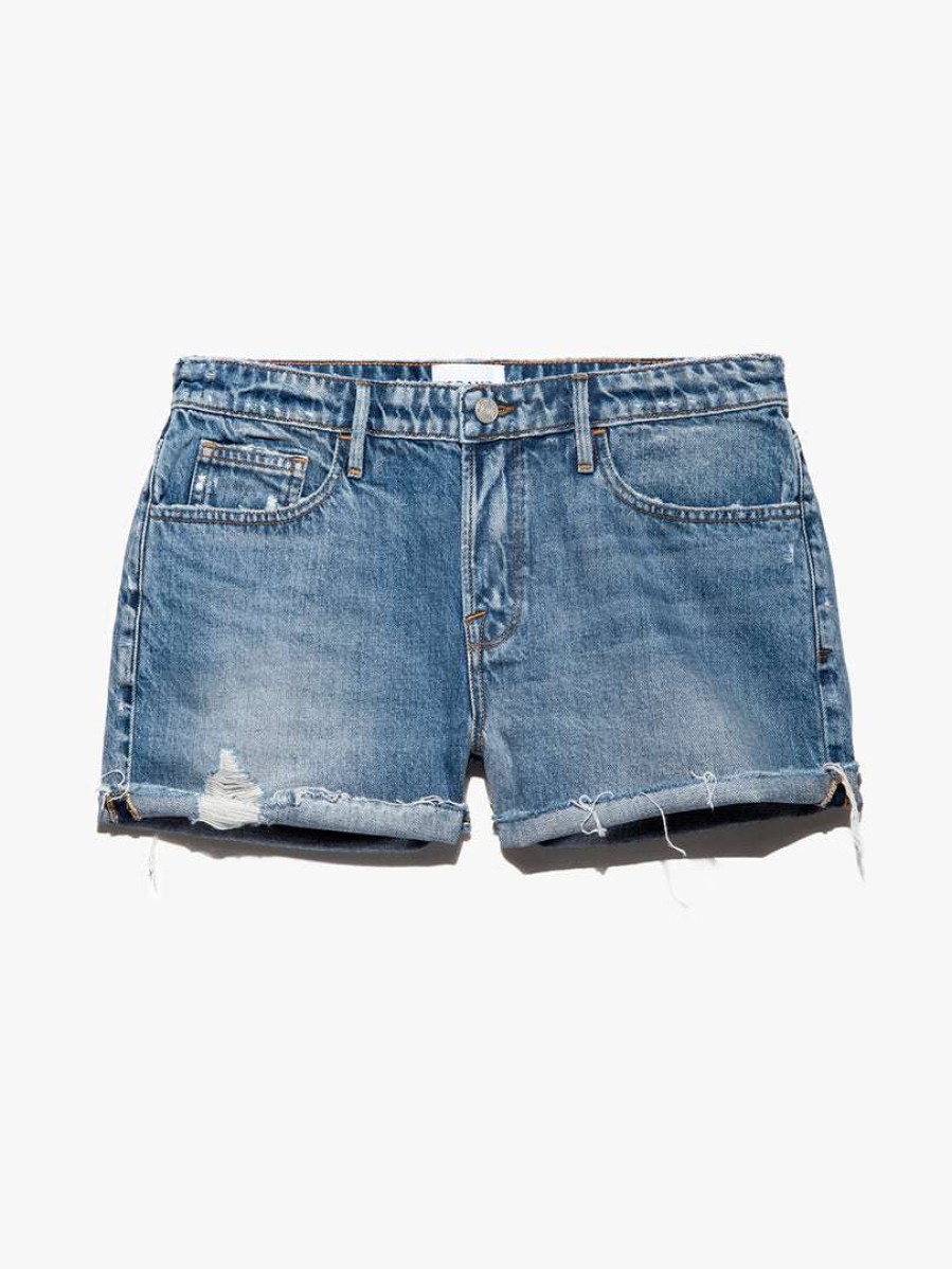 Women * | Best Reviews Of Frame-Denim Le Grand Garcon Shorts — Spears