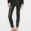 Women * | Best Sale Frame-Denim Women Le Skinny De Jeanne Leather Pant — Washed Black