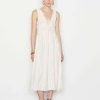 Women * | Budget Frame-Denim Cinched Crinkle Dress — Off White