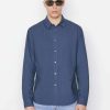 Men * | Budget Frame-Denim Classic Poplin Shirt — Men Navy