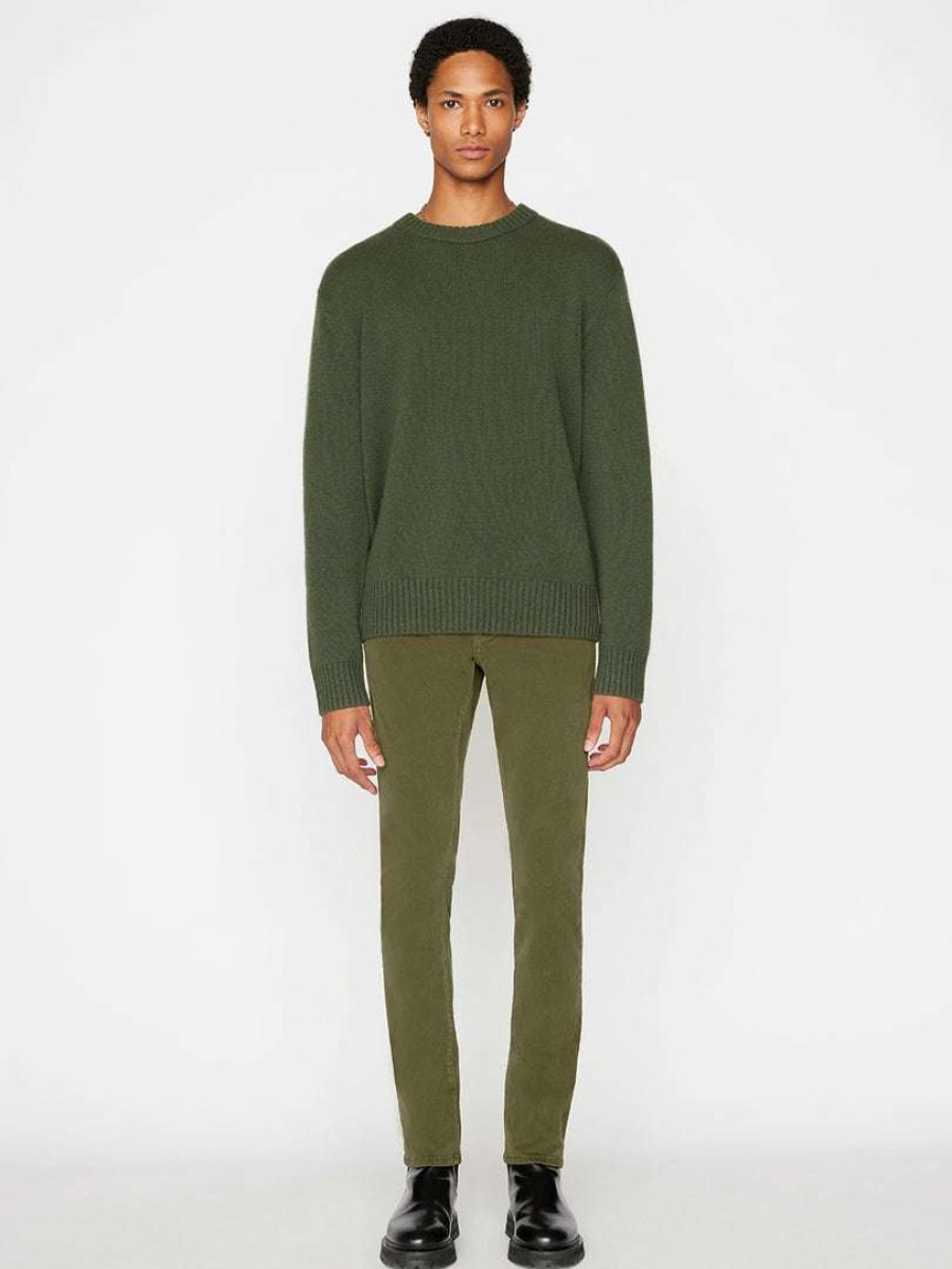 Men * | Budget Frame-Denim Men L'Homme Slim — Military Green