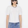 Women * | Coupon Frame-Denim Women Reverse Seam Tee — Blanc