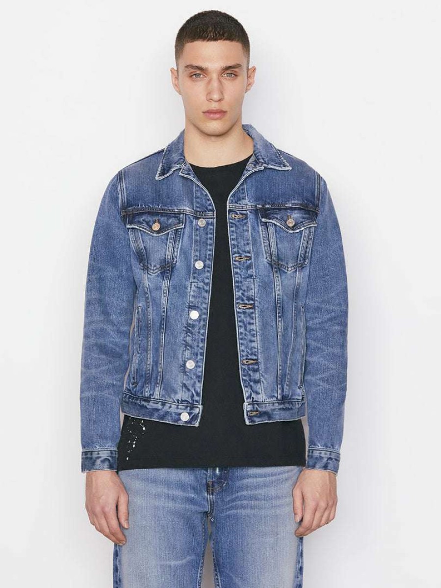 Men * | Best Deal Frame-Denim Heritage Jacket — Cayman