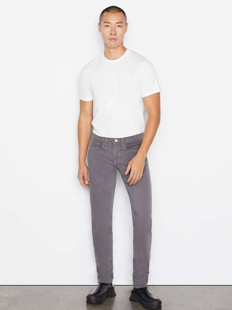 Men * | Top 10 Frame-Denim Men L'Homme Slim — Steel Gray