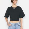 Women * | Deals Frame-Denim Elastic Back Tee — Women Noir