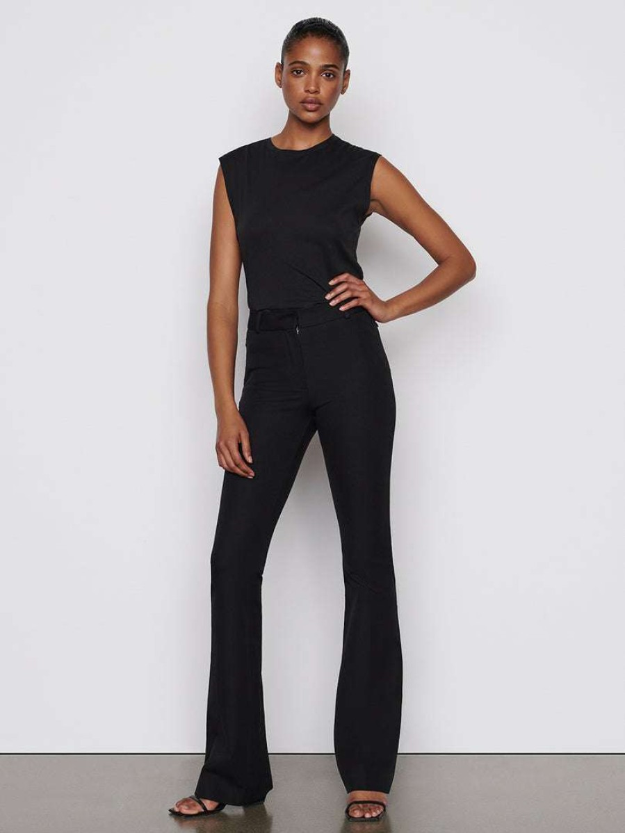 Women * | Budget Frame-Denim Le High Flare Trouser — Noir