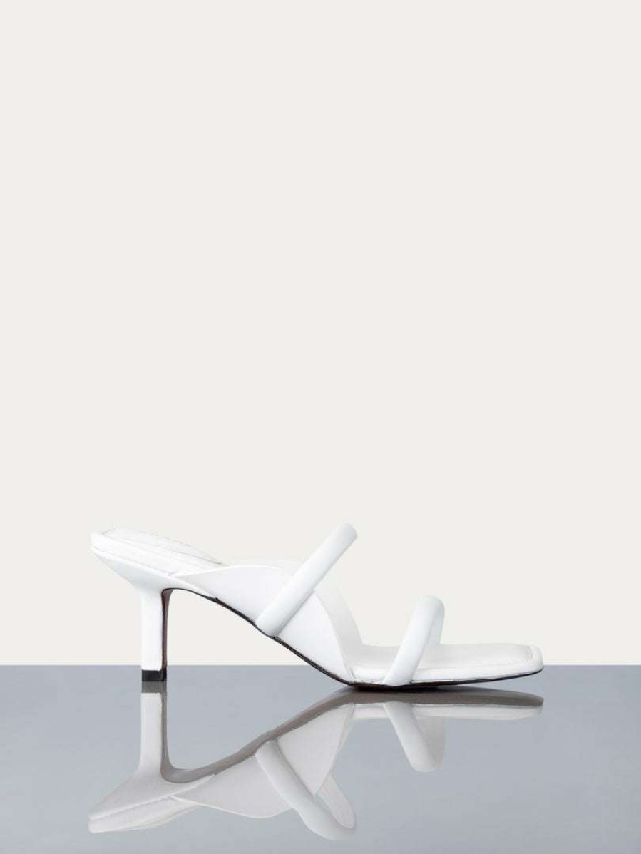 Women * | New Frame-Denim Le Carlotta Heel — Women Blanc