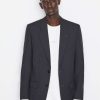 Men * | Brand New Frame-Denim Italian Wool Blazer — Shadow Grey