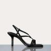 Women * | Discount Frame-Denim Le Addison Sandal — Women Noir