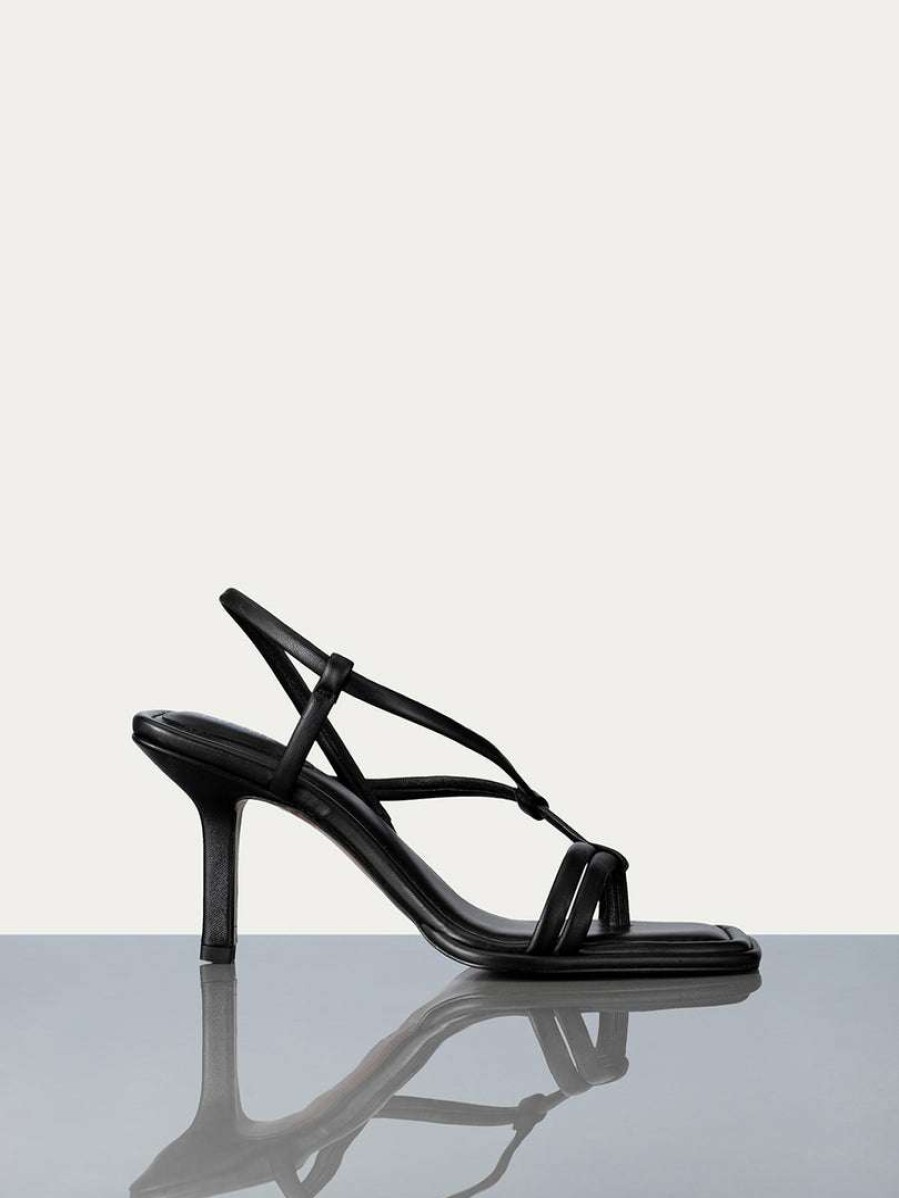 Women * | Discount Frame-Denim Le Addison Sandal — Women Noir