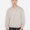 Men * | Outlet Frame-Denim Men Oversized Sweatshirt — Canvas Beige