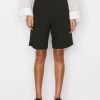 Women * | Outlet Frame-Denim Women Relaxed Bermuda Short — Noir