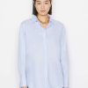 Women * | Buy Frame-Denim The Oversized Shirt — Women Oxford Blue