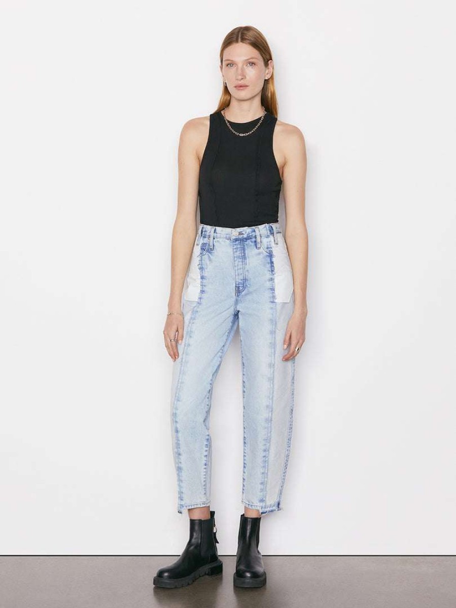 Women * | Wholesale Frame-Denim Reverse Seam Tank — Noir