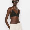 Women * | Hot Sale Frame-Denim Crochet Bralette — Women Noir