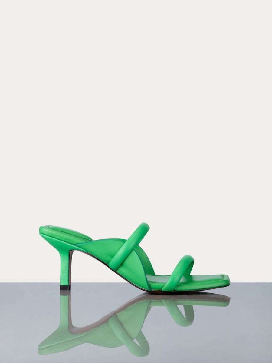 Women * | Best Pirce Frame-Denim Le Carlotta Heel — Women Grass Green