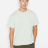 Men * | Best Pirce Frame-Denim Frame Mini Text Print T-Shirt — Powder Green