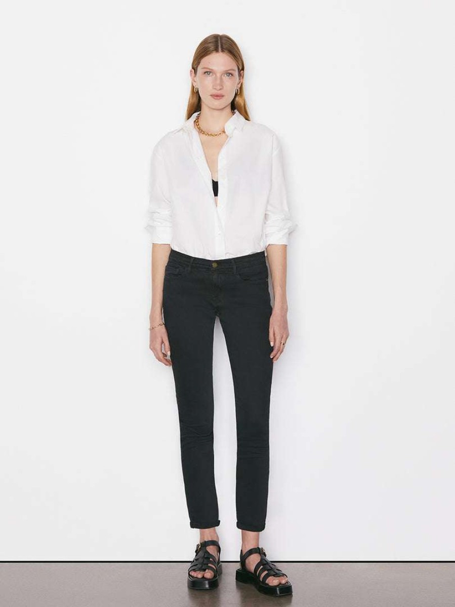 Women * | Cheap Frame-Denim Women Le Garcon — Noir