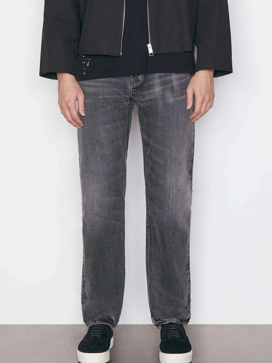 Men * | Hot Sale Frame-Denim The Straight Jean — Men Black Sand