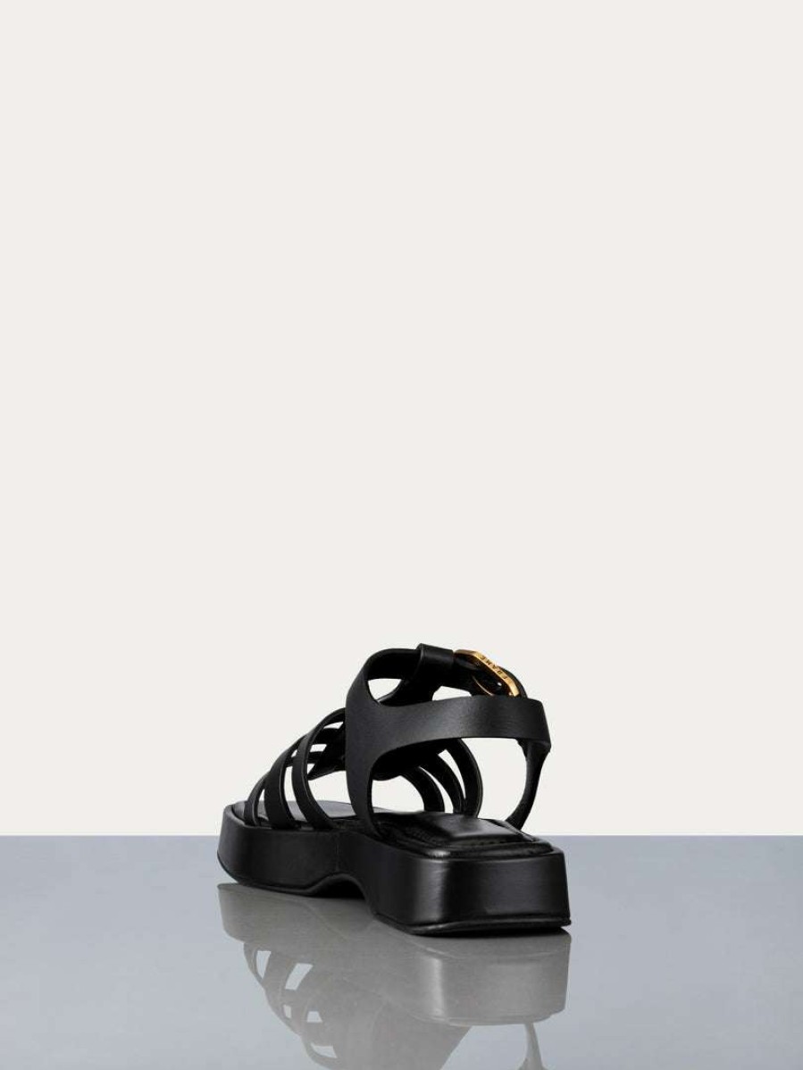 Women * | Budget Frame-Denim Le Fisherman Sandal — Women Noir