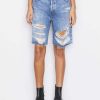 Women * | Budget Frame-Denim Le Slouch Bermuda — Women Riverrun