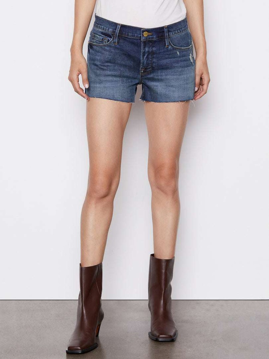 Women * | Buy Frame-Denim Le Cut Off — Women Azure