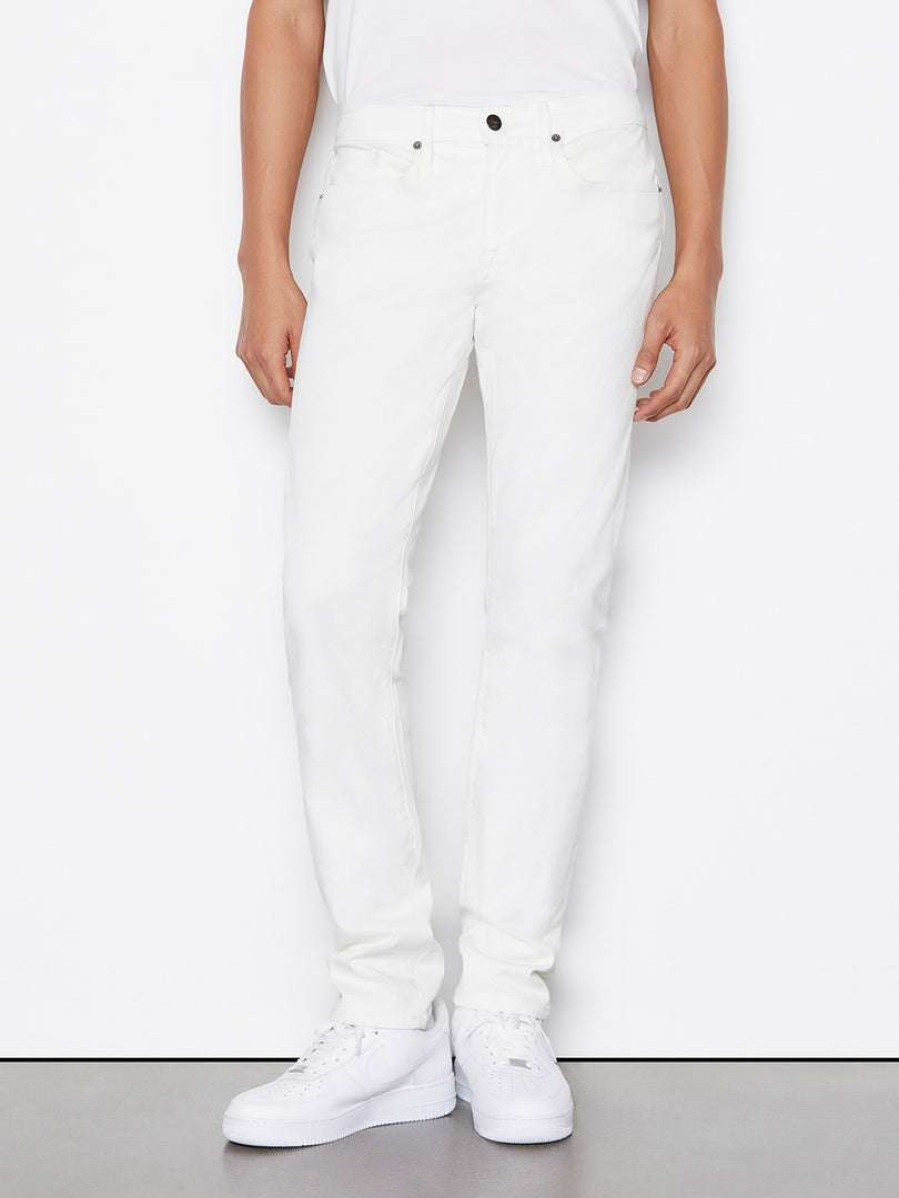 Men * | Top 10 Frame-Denim L'Homme Slim Stretch Twill — Whisper White