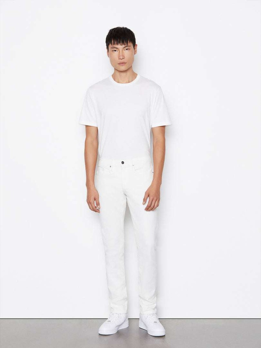 Men * | Top 10 Frame-Denim L'Homme Slim Stretch Twill — Whisper White