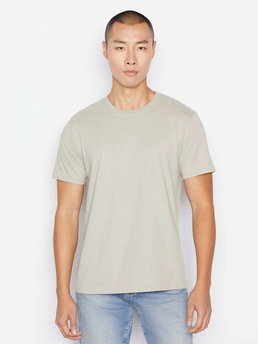 Men * | Brand New Frame-Denim Frame Logo Tee — Canvas Beige