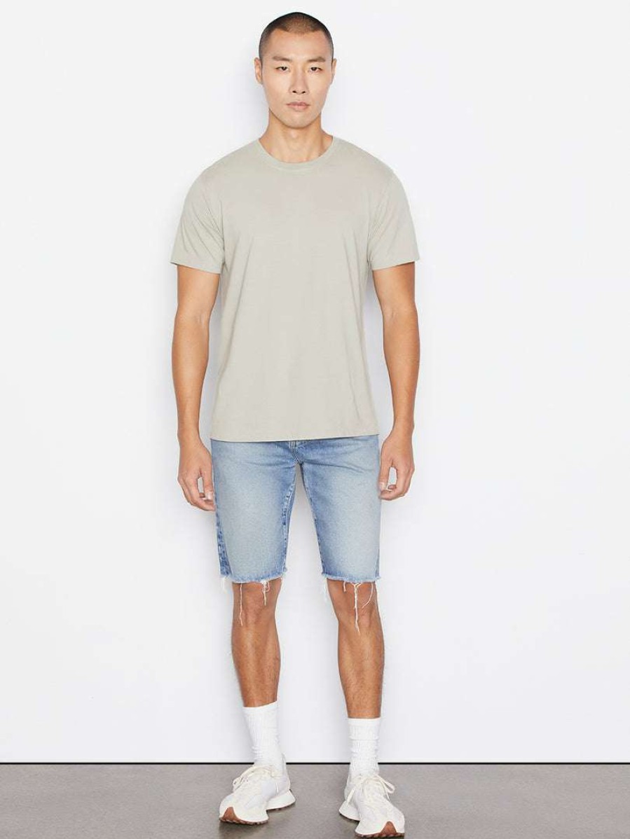 Men * | Brand New Frame-Denim Frame Logo Tee — Canvas Beige